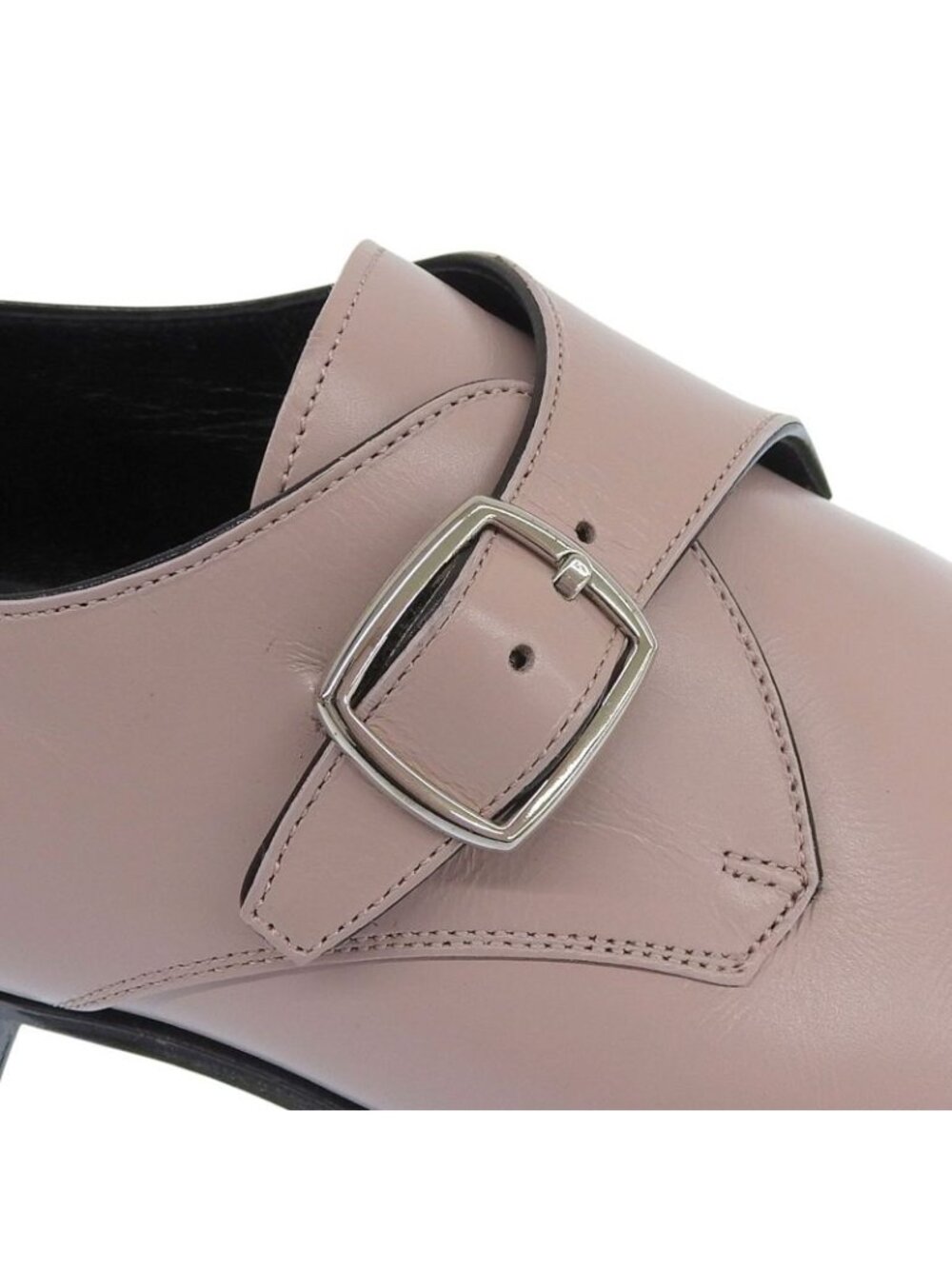 Celine Jacno Jacuno Monk Strap Leather Shoes Dress Pink 36.5 - Picture 7 of 10